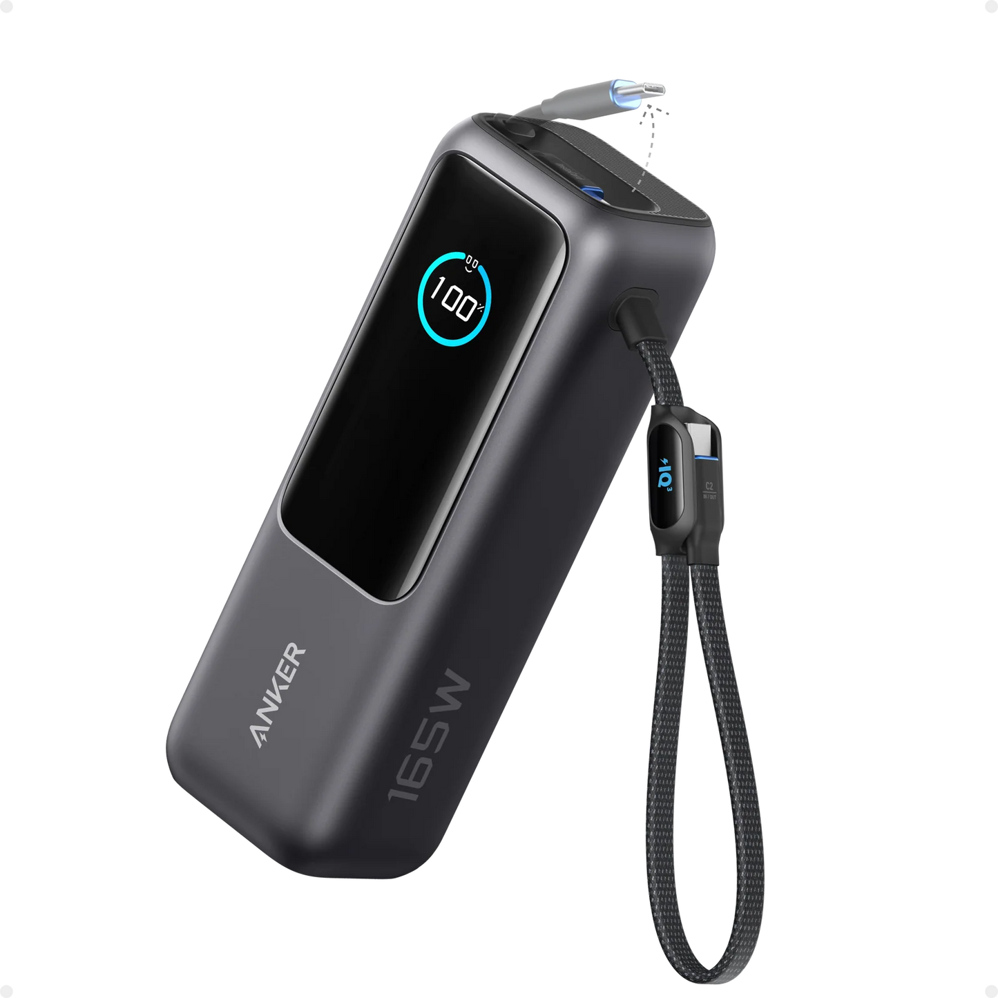 Anker移動電源（25K,165W,内置可伸縮充電線）
