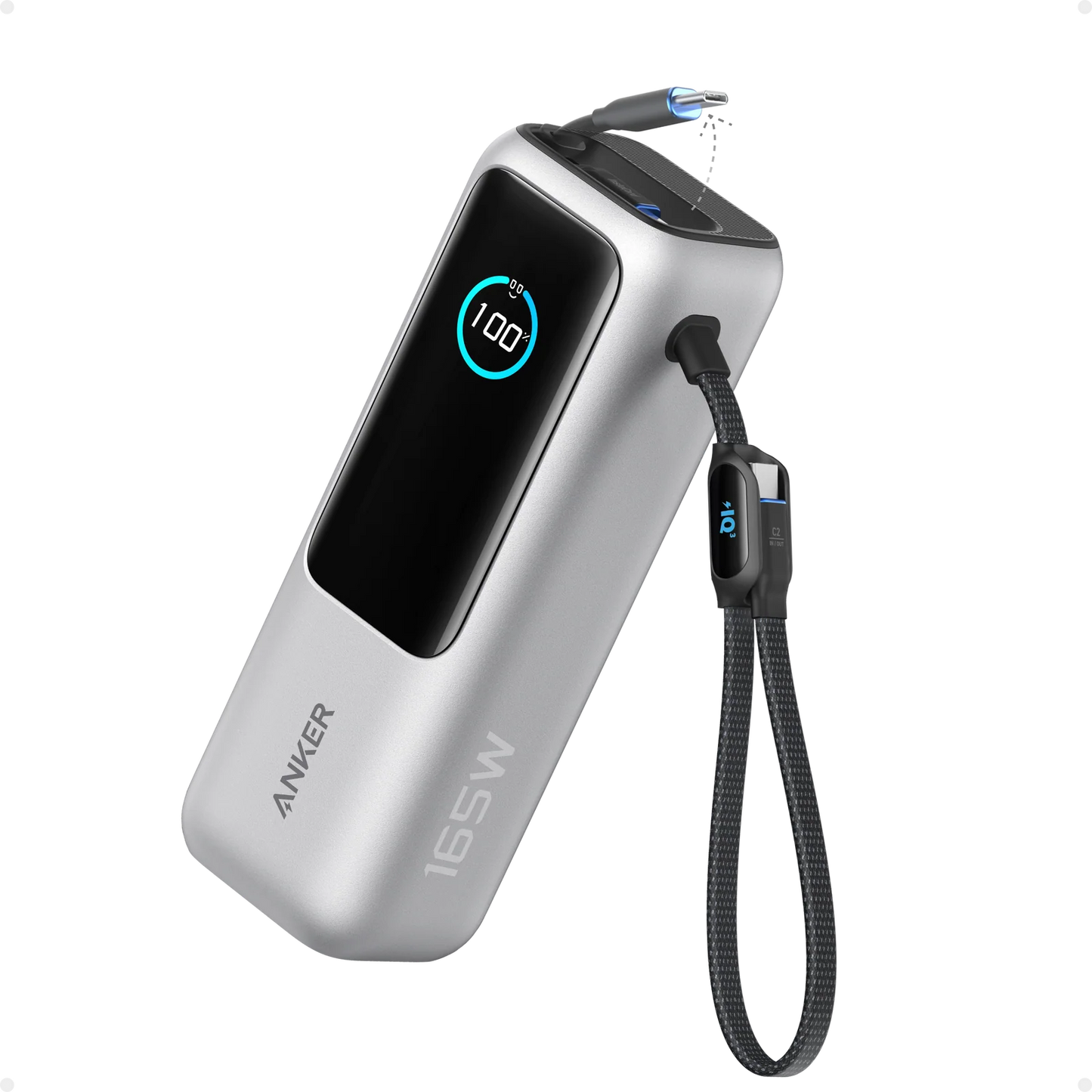 Anker移動電源（25K,165W,内置可伸縮充電線）