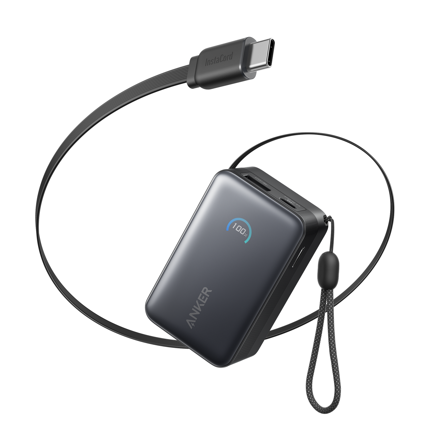 Anker Nano 移動電源（10K, 45W, 内置可伸縮充電線）