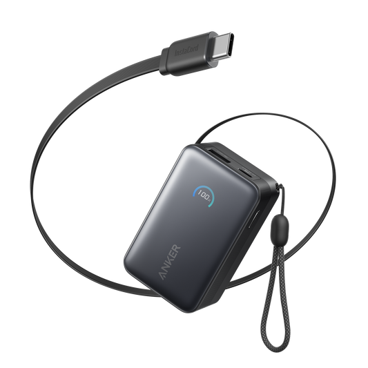 Anker Nano 10K 45W 自帶伸縮線行動電源