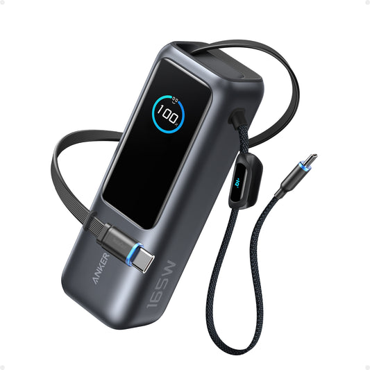 Anker移動電源（25K,165W,内置可伸縮充電線）
