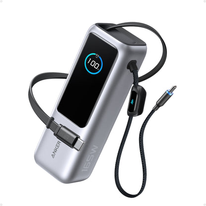 Anker移動電源（25K,165W,内置可伸縮充電線）