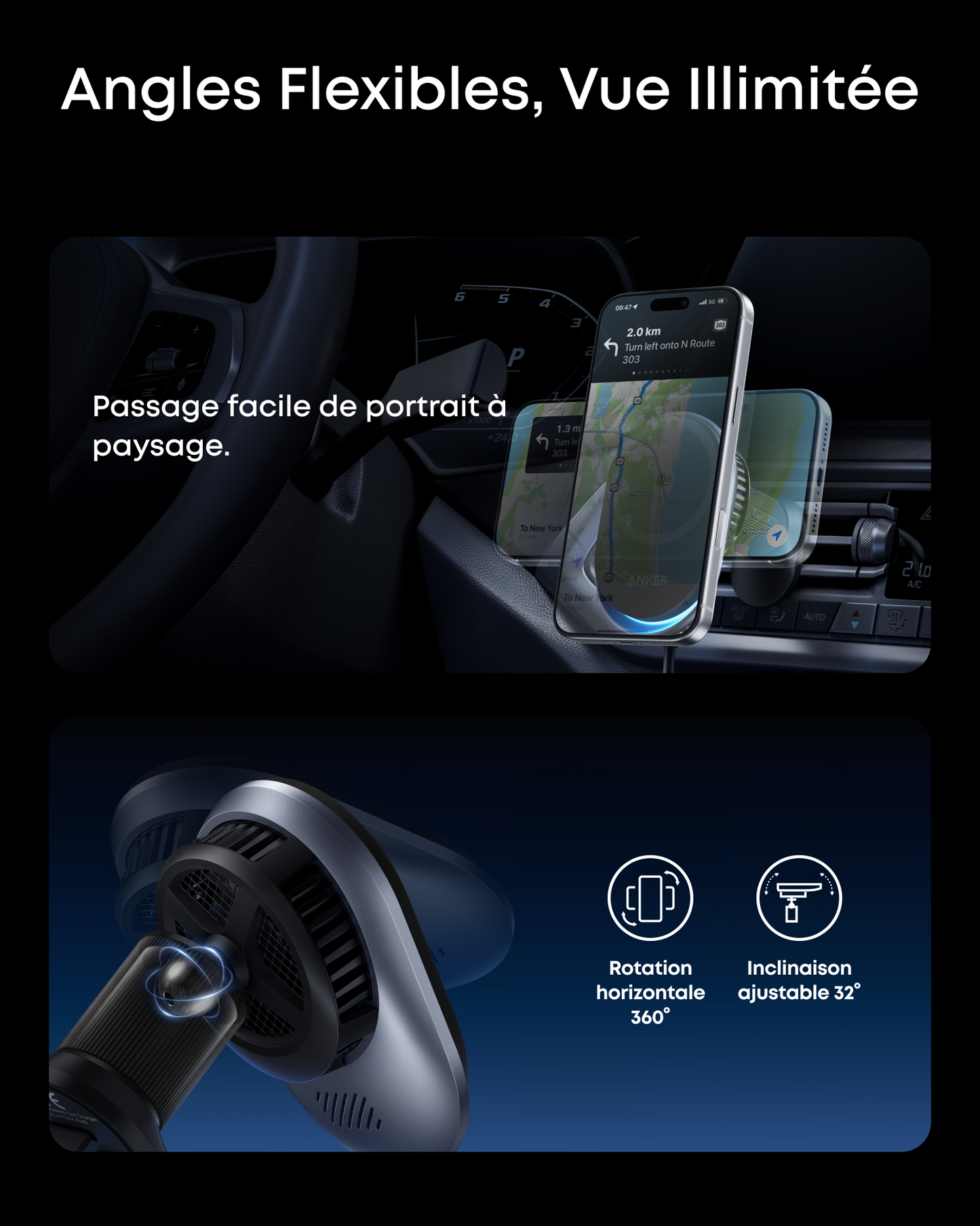 Anker MagGo 磁吸無線車充