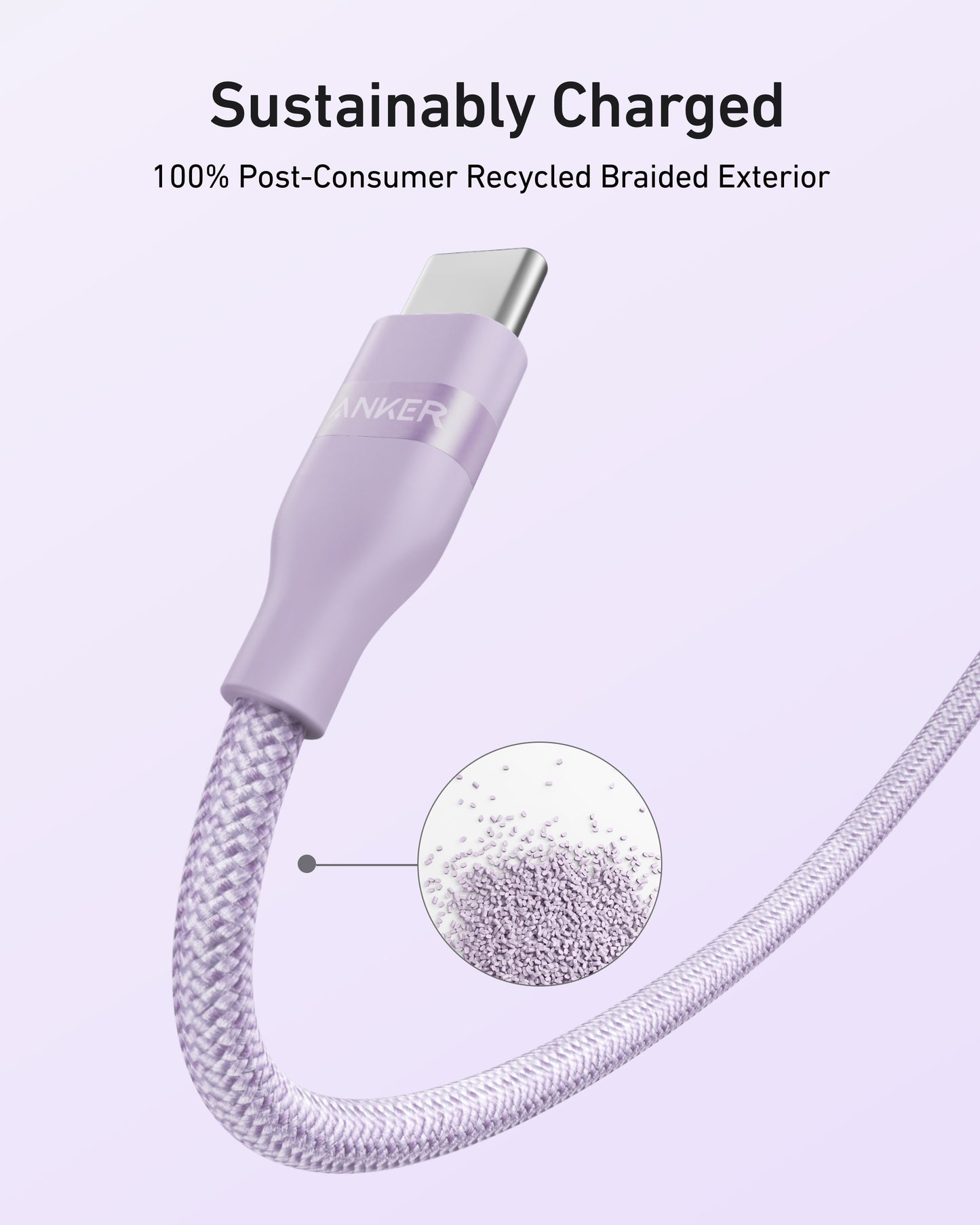 Anker USB-C to USB-C 數據線(0.9米)