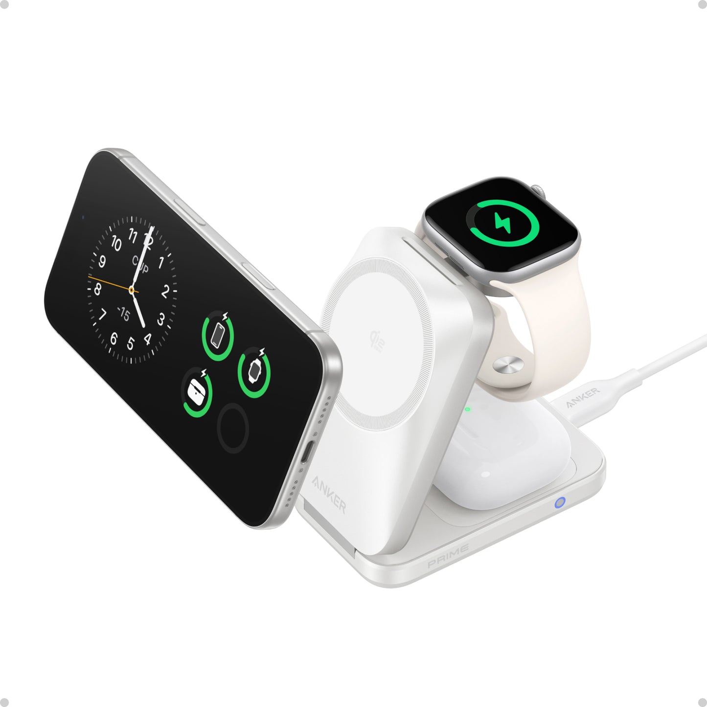 Anker Prime 25W 三合一無線充電器