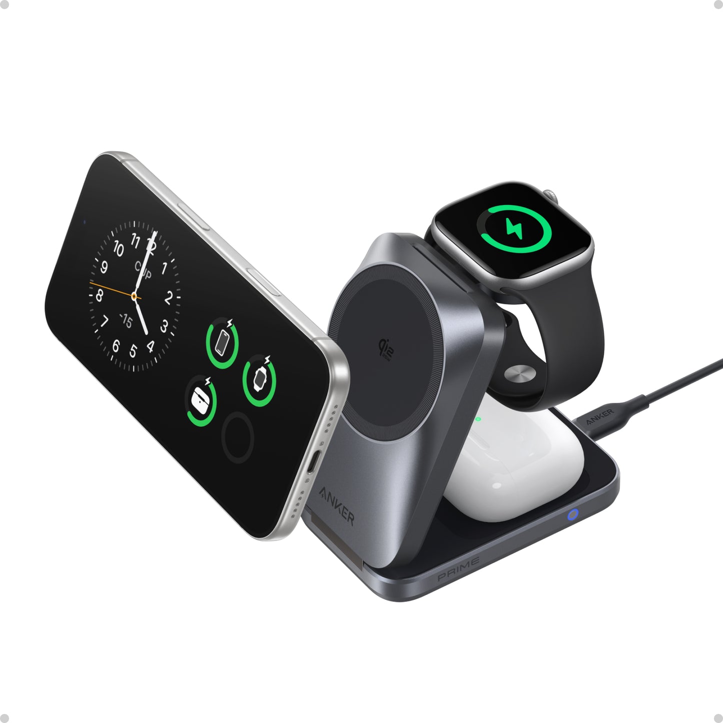 Anker Prime 25W 三合一無線充電器