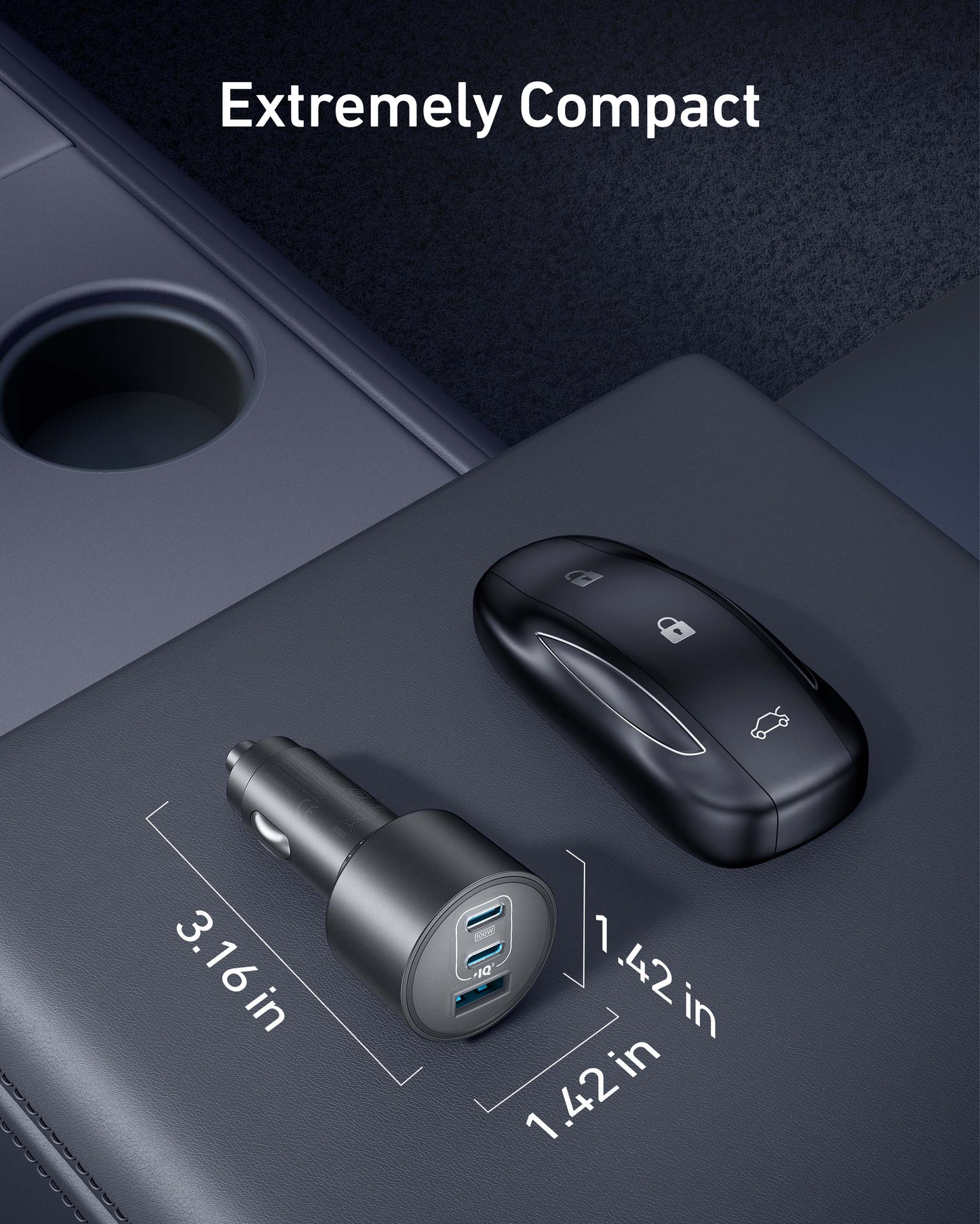 Anker 167.5W車載充電器(2C1A)